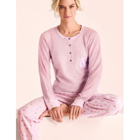 Пижама из хлопка Infiore DRIBBLING DRB3000 weekend, Цвет: weekend (розовый), Размеры: S