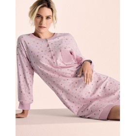 Хлопковая сорочка с рукавом Infiore DRIBBLING DRB3002 weekend, Цвет: weekend (розовый), Размеры: S