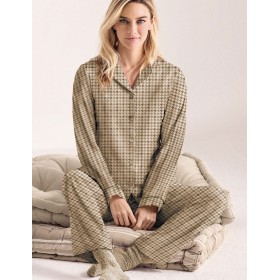 Пижама с принтом Infiore NEWCHIC NWC3942 chic, Цвет: chic (кофейно-бежевый), Размеры: L