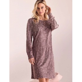 Сорочка из флиса Infiore POLARIS PLR2869 lazy, Цвет: lazy (кофейный), Размеры: M