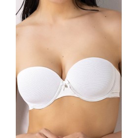 Бюстгальтер бандо Sielei DARLING 1880 bianco latte, Цвет: bianco latte (белый), Размеры: 75B