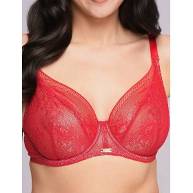 Мягкий кружевной бюстгальтер Ava 2252 M red, Цвет: красный, Размеры: 80C
