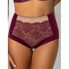 Высокие трусы слипы Fluide BORDEUAX 2045 бургундия, Цвет: бургундия, Размеры: XL