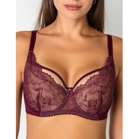 Бюстгальтер полумягкий Fluide BORDEUAX 6035 бургундия, Цвет: бургундия, Размеры: 75C