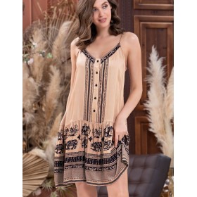 Сарафан Mia-Amore RIANNA 1850, Цвет: песочный, Размеры: 3XL