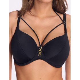 Мягкий бюстгальтер для купания Ava SK254 M black, Цвет: черный, Размеры: 65G