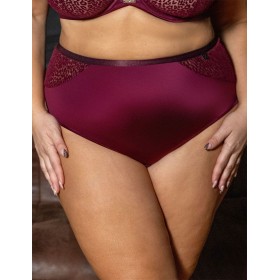 Трусы высокие Kris Line MERLOT briefs high waist, Цвет: бордо, Размеры: 2XL