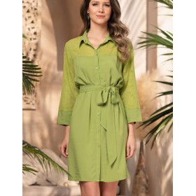 Рубашка-платье Mia-Amore OASIS 1627, Цвет: киви, Размеры: 3XL