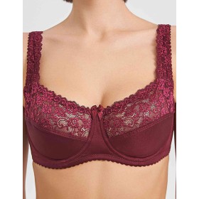 Бюстгальтер мягкий Simona M 912 бордо, Цвет: бордо, Размеры: 80D