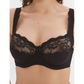 Бюстгальтер мягкий с подкроем Elli 1012 черный, Цвет: черный, Размеры: 90E