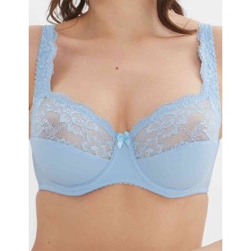 Бюстгальтер мягкий с подкроем Elli 1012 голубой, Цвет: голубой, Размеры: 85F