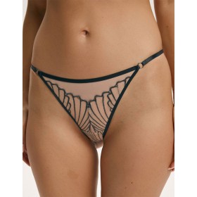 Трусики танга Esotiq NUGAT 43496 бежевый+серый, Цвет: бежевый+серый, Размеры: S