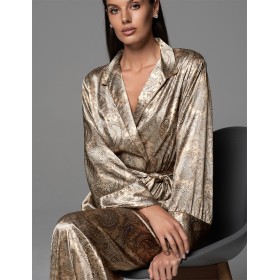 Шелковая классическая пижама Mia-Amore DALIA 4816, Цвет: мультицвет, Размеры: 2XL