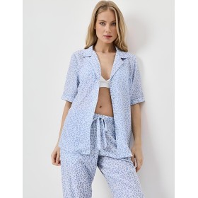 Пижама женская с брюками Aruelle LULLABY, Цвет: светло-голубой, Размеры: XS