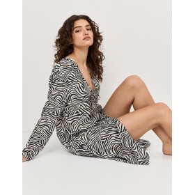 Длинное платье Aruelle SWAY, Цвет: черный/молочный, Размеры: XS