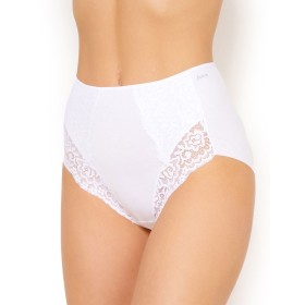 Хлопковые трусы макси Janira LACE COTTON BAND 1032081 Carey blanco, Цвет: blanco (белый), Размеры: L