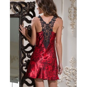 Сорочка с кружевной спинкой Mia-Amore CARMEN 3160, Цвет: бордо, Размеры: 2XL