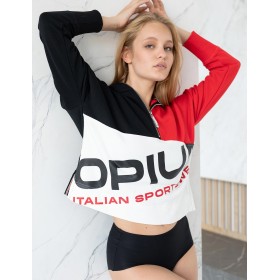 Женская толстовка Opium M-120, Цвет: чёрный/красный/белый, Размеры: L