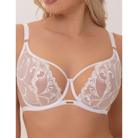 Бюстгальтер мягкий балконет Subtille MADLEN WHITE soft balconette, Цвет: белый, Размеры: 65E