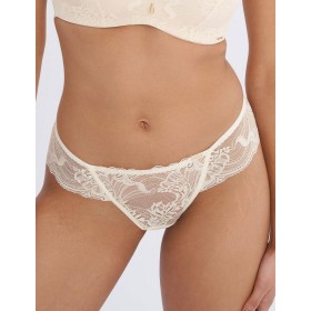 Кружевные стринги Alles PURE ROMANTIC stringi vanilla, Цвет: кремовый, Размеры: XL