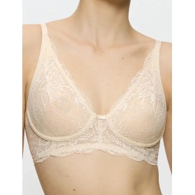 Кружевной бюстгальтер без косточек Triumph AMOURETTE CHARM N03 кремовый, Цвет: кремовый, Размеры: 70E