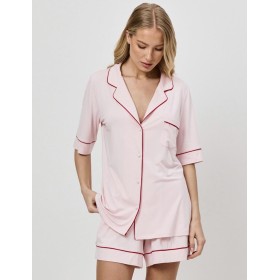 Пижама женская с шортами Aruelle AMORIA, Цвет: светло-розовый, Размеры: S