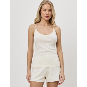 Топ и шорты для сна Aruelle CAMBRIA, Цвет: экрю, Размеры: S