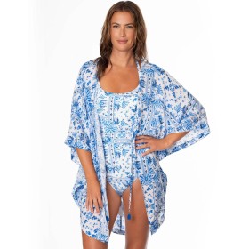Халат-накидка для пляжа Jantzen JZ26239C, Цвет: кобальт, Размеры: L