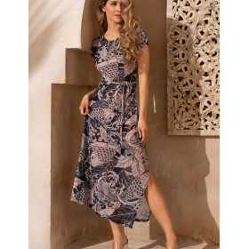 Длинное платье-туника Mia-Amore VIRGINY 2281, Цвет: бежевый, Размеры: 2XL