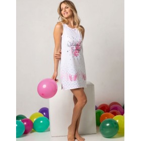 Короткая сорочка из хлопка Sielei FASHION SUMMER SU42 milk, Цвет: milk (молоко), Размеры: M