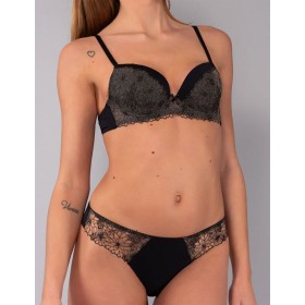 Комплект Sielei CAMILLE балконет+слипы 79325 nero, Цвет: nero (черный), Размеры: 85B