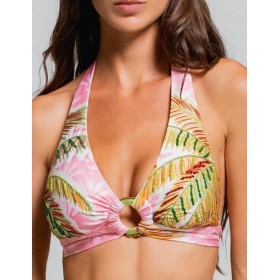 Верх купальника на завязках Cosita Linda CLB26113 SUNLIT PALMS, Цвет: мульти, Размеры: M