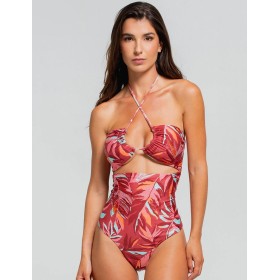 Слитный купальник с вырезом Cosita Linda CLM26051 RAINFOREST RADIANCE, Цвет: мульти, Размеры: M