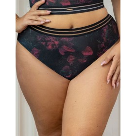 Трусы слипы Kris Line BLOSSOM briefs, Цвет: черный+сиреневый, Размеры: L