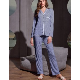 Трикотажная пижама Lormar BLOGGER 654049LU blu marine, Цвет: blu marine (синий), Размеры: S