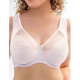Бюстгальтер мягкий с широкими бретелями Honey H48-25-L белый, Цвет: белый, Размеры: 100D