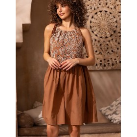 Короткий сарафан Mia-Amore BARBADOS 6000, Цвет: капучино, Размеры: 2XL/3XL