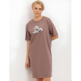 Сорочка для сна Very Neat ПУДЕЛЬ Е10065 капучино, Цвет: капучино, Размеры: 4XL
