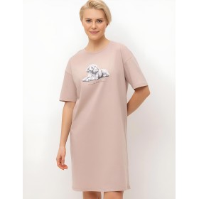 Сорочка для сна Very Neat ПУДЕЛЬ Е10065 кофейный, Цвет: кофейный, Размеры: XL