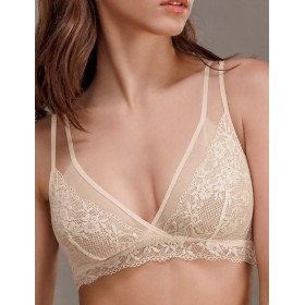 Кружевной топ бралетт Amelie VERA 2525 пудра, Цвет: пудра, Размеры: XS