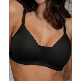 Хлопковый бюстгальтер без косточек Leilieve COTTON LOVER C3004 nero, Цвет: nero (черный), Размеры: 80B