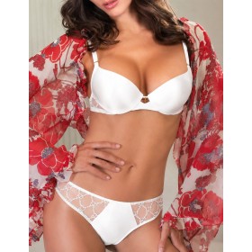 Комплект Leilieve MY LOOK пуш-ап+бразилиана M1158 bianco, Цвет: bianco (белый), Размеры: 70C