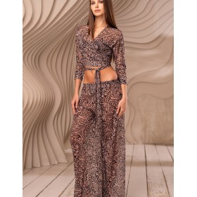 Комплект с этно-принтом Mia-Amore BEVERLY 2396 бежевый, Цвет: бежевый, Размеры: 2XL
