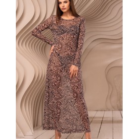 Длинная туника с рукавом Mia-Amore BEVERLY 2398 бежевый, Цвет: бежевый, Размеры: 2XL