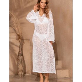 Длинная ажурная туника Mia-Amore FORTUNATA 5669 белый, Цвет: белый, Размеры: 2XL/3XL