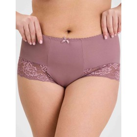 Трусы женские высокие Elli 711 LACE кофейно-розовый, Цвет: кофейно-розовый, Размеры: 3XL