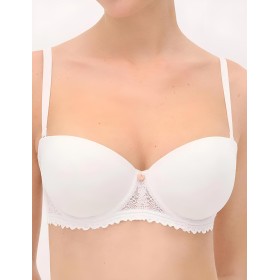 Бюстгальтер бандо Ysabel Mora 10174 BRIDAL жемчужный, Цвет: жемчужный, Размеры: 85B