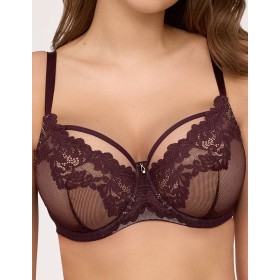 Бюстгальтер полупоролон Ava SOLENE 2233 PU chocolate brown, Цвет: шоколад, Размеры: 75E