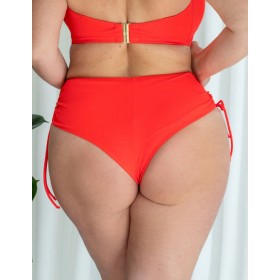 Плавки бразилиана высокие Kris Line CORAL brasyliana high waist, Цвет: коралл, Размеры: M