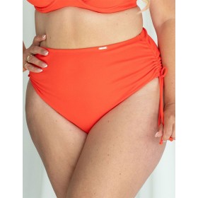 Высокие плавки с регулировкой Kris Line CORAL high waist, Цвет: коралл, Размеры: M